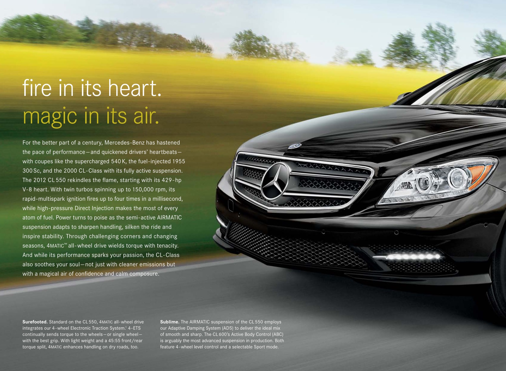 2012 Mercedes-Benz CL-Class Brochure Page 6